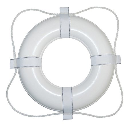 TAYLOR MADE Taylor Made Foam Ring Buoy - 20" - White w/White Grab Line 360